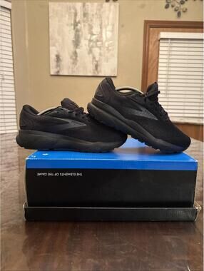 Brooks Ghost 16 1204071D020 Athletic Shoes Womens 8.5D Black Mesh Sports Running